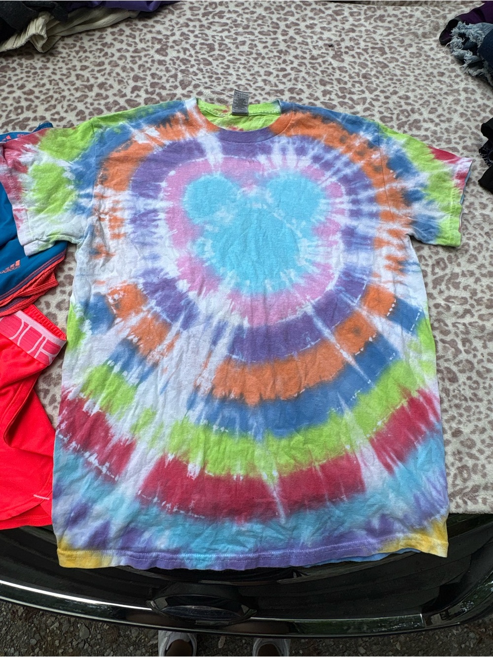 Mickey Mouse Tie-Dye Tee Size Medium